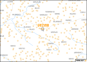 map of Vržina