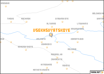 map of Vsekhsvyatskoye