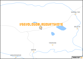 map of Vsevolodo-Blagodatskoye