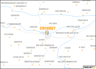 map of Vskhody