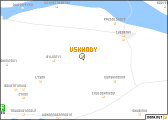 map of Vskhody