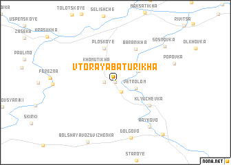 map of Vtoraya Baturikha
