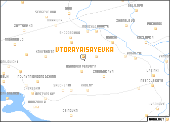 map of Vtoraya Isayevka
