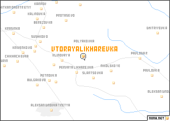 map of Vtoraya Likharëvka