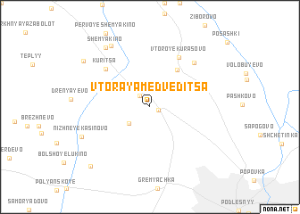 map of Vtoraya Medveditsa