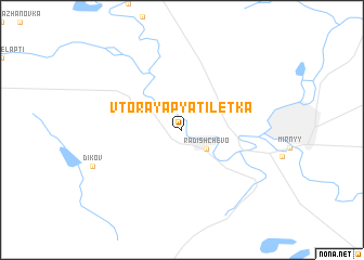 map of Vtoraya Pyatiletka