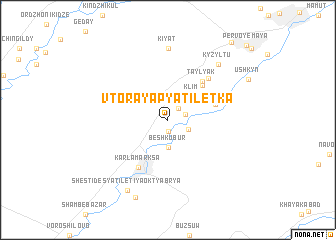 map of Vtoraya Pyatiletka