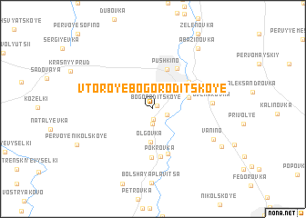 map of Vtoroye Bogoroditskoye