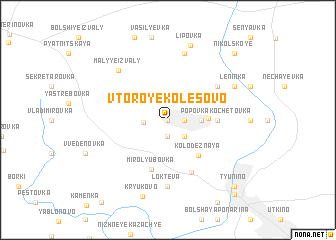 map of Vtoroye Kolesovo