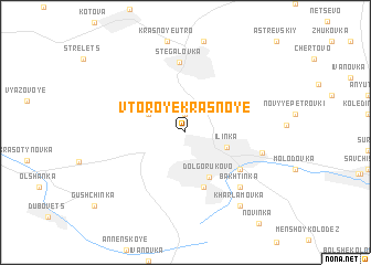 map of Vtoroye Krasnoye