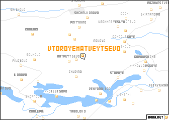 map of Vtoroye Matveytsevo