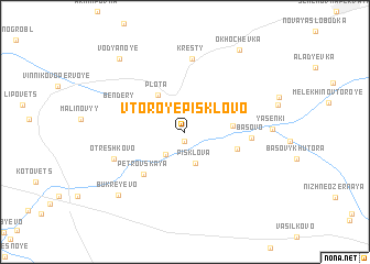 map of Vtoroye Pisklovo