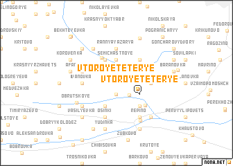 map of Vtoroye Teter\