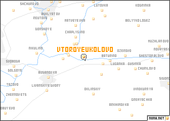 map of Vtoroye Ukolovo