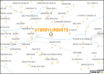 map of Vtoroy Lipovets