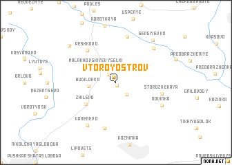 map of Vtoroy Ostrov