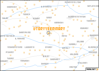 map of Vtoryye Erinary