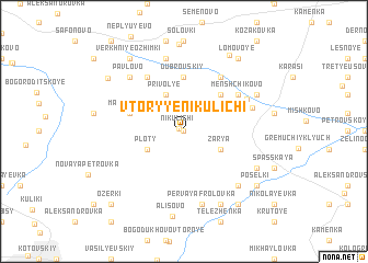 map of Vtoryye Nikulichi