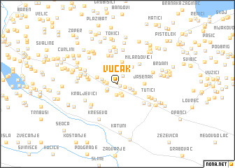 map of Vučak