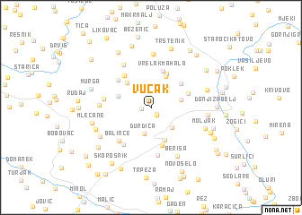 map of Vučak