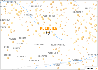 map of Vućavice