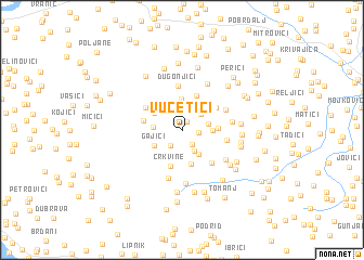 map of Vučetići