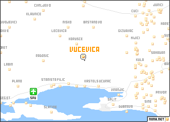 map of Vučevica
