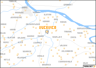 map of Vučevica