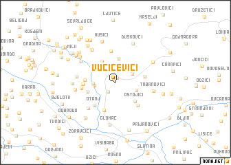 map of Vučicevići