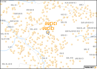 map of Vučići