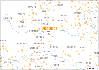 map of Vučinići