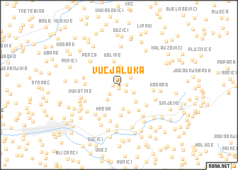 map of Vučja Luka