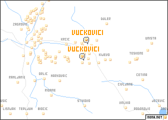 map of Vučkovići