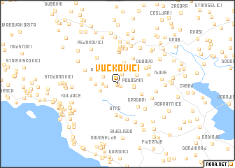 map of Vučkovići