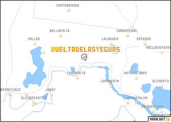 map of Vuelta de las Yeguas