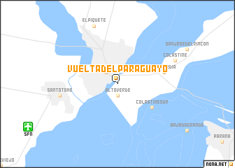 map of Vuelta del Paraguayo