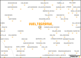 map of Vuelta Grande