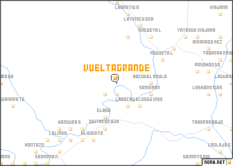 map of Vuelta Grande