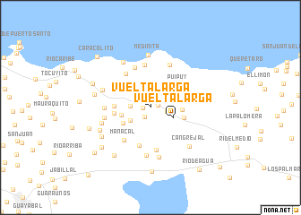 map of Vuelta Larga