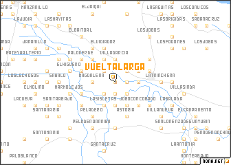 map of Vuelta Larga