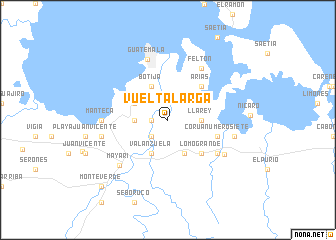 map of Vuelta Larga