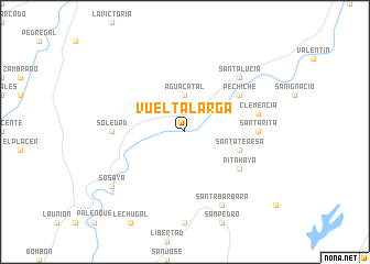 map of Vuelta Larga