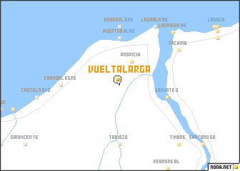 map of Vuelta Larga