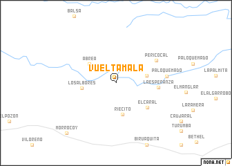 map of Vuelta Mala