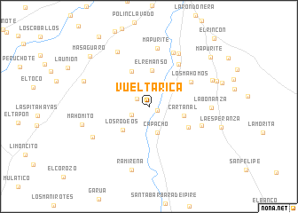 map of Vuelta Rica