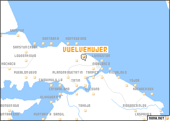 map of Vuelve Mujer