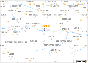 map of Vuhred