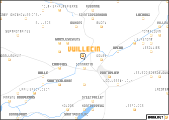 map of Vuillecin