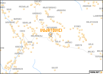 map of Vujatovići