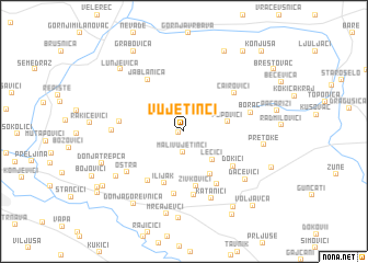 map of (( Vujetinci ))